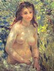 Pierre Auguste Renoir Canvas Paintings - Study Torso, Sunlight Effect